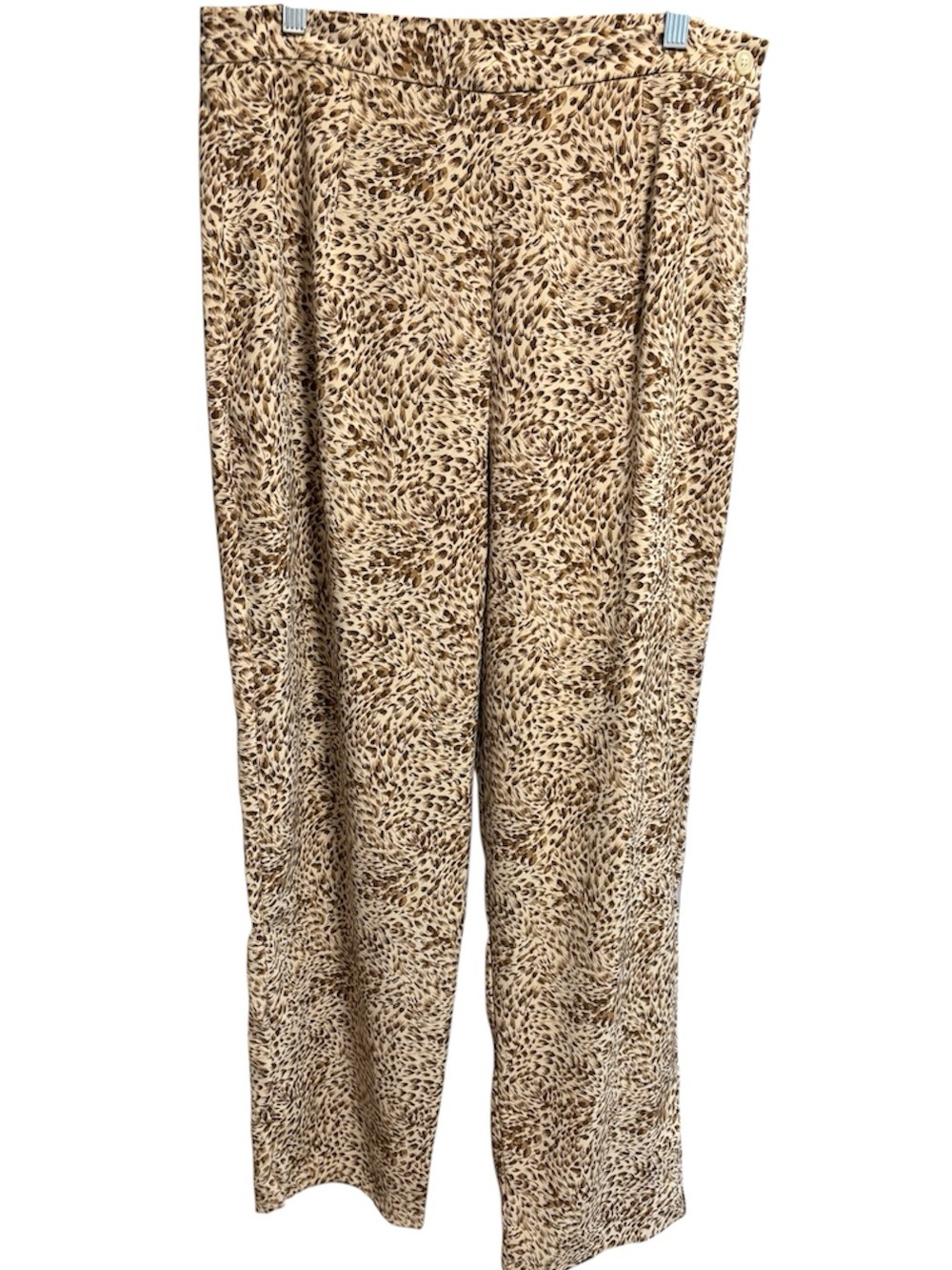 y2k animal print slacks, Robert Louis New York London Paris, XL